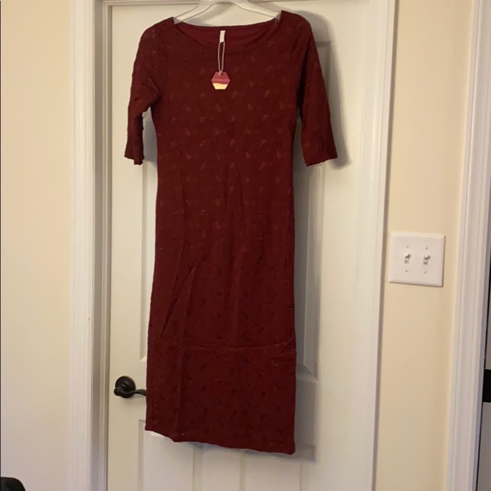 Pink Blush Maternity Lace Dress